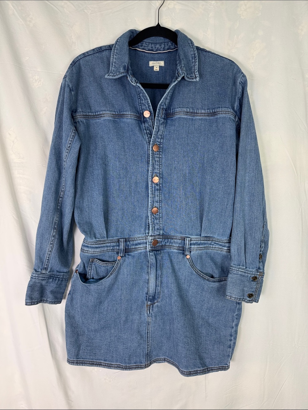 Pilcro Light Blue Denim Mini Dress